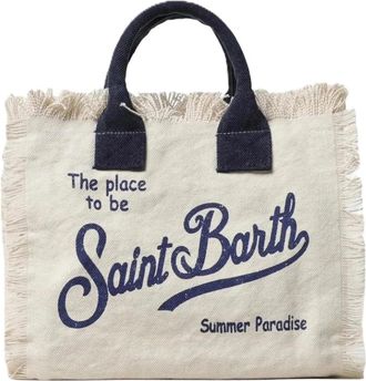 MC2 Saint Barth Tote Bags, female, White, Size: ONE SIZE Colette Hand Bag With Shoulder Strap