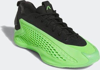 adidas Basketballschuh ADIDAS PERFORMANCE ANTHONY EDWARDS 1 LOW, Gr. 41, schwarz (lucid lime, aurora ink, core schwarz), Synthetik, Textil, Schuhe Basketball
