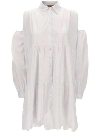 Le Twins Fara mini dress - women - Elastane/Polyamide/Cotton - 40 - White