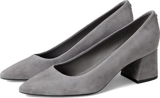 Calvin Klein Lenott High Womens Heels Grey Suede : 8.5 M, Leather/Suede/Synthetic