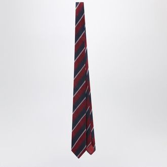Frankie Shop Lene striped tie in burgundy