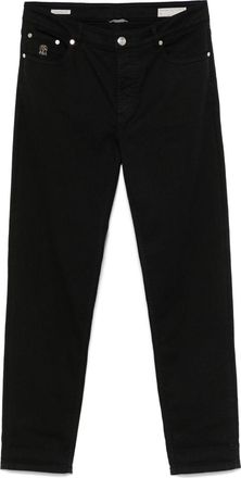 Brunello Cucinelli Jeans con ricamo - Nero