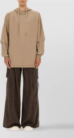 Rick Owens cotton lightweight double-layered hoodie