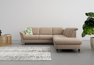 Sit&more Ecksofa »Maggiore L-Form« wahlweise mit Kopfteilverstellung, Bettfunktion und Stauraum