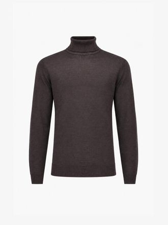 Gentiluomo Rollneck Trui | Donkerbruin