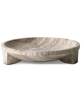 BIDKhome Dnu Bidkhome Travertine Bowl Small