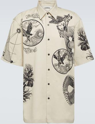Dries Van Noten Cassidye printed cotton poplin shirt
