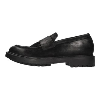 Moma Tuscani Loafer - Heren - Loafers - Zwart - 44 EU - Leer - Schoenen