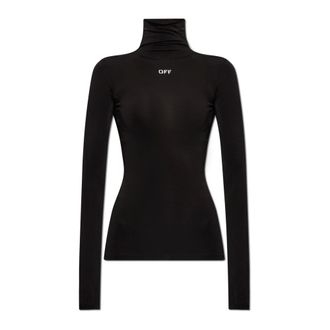 Off-white Dames, Tops, Zwart, Maat: XL