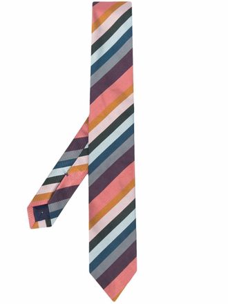 Paul Smith Gestreepte stropdas - Blauw