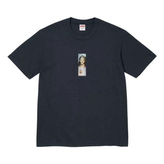 SUPREME FW26 Prayer Card Box Logo T-Shirt Navy SUP-FW26-001-NVY