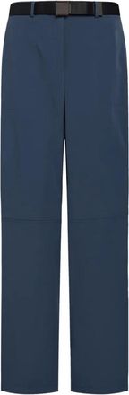 12 Storeez belted side-zip straight trousers - Blue
