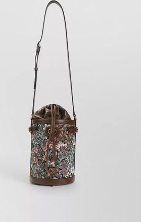 Valentino Garavani cotton shoulder bag floral motif design