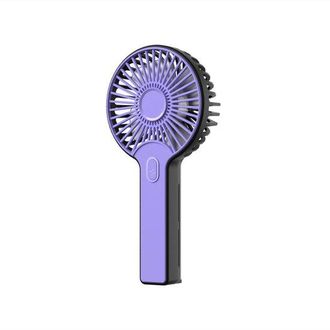 OEM Mini Ventilador De Mano Recargable Por Usb, Peque&ntilde;o Ventilador De Mesa Port&aacute;til Para Exteriores Y Viajes, Plegable, Morado, 190x93x36 Mm