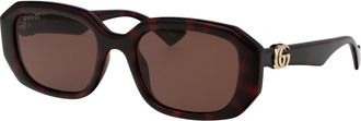 Gucci Womens Sunglasses Havana Brown Injected