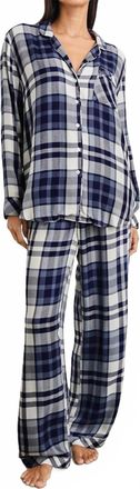 Rails Luna Pj Set In Lake Plaid