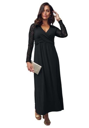 Jessica London Lace Sweetheart Dress in Black at Nordstrom, Size 28