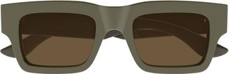 Alexander McQueen Brown Square Mens Sunglasses AM0508S 003 50