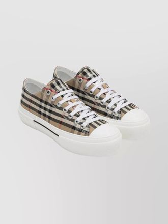 Burberry checked low-top sneakers