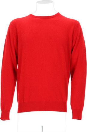 Laneus Crew Neck Sweater with Ribbed Details and Vibrant Hue