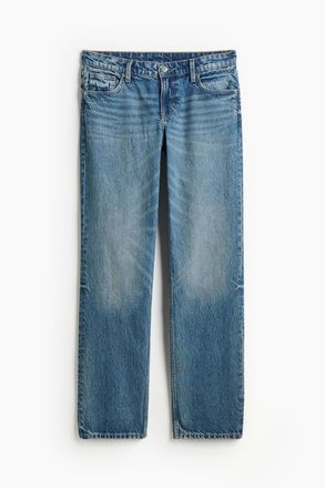 H&M Straight Low Jeans - Blue