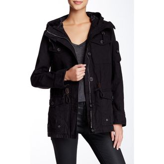 Levi's Hooded Military Jacket in Black at Nordstrom Rack, Size Large