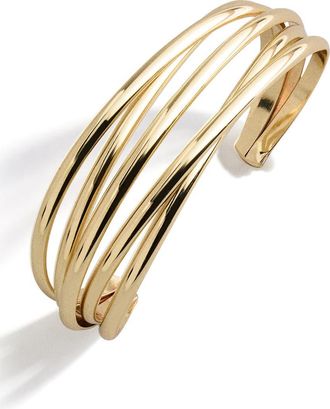 BaubleBar Ava Cuff Bracelet in Gold at Nordstrom
