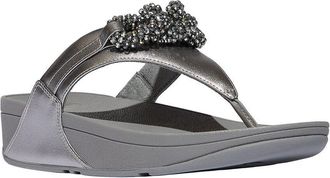 FitFlop FitFlop Lulu Beaded Chain Leather Toe Post Sandal