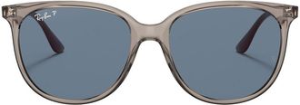 Ray-Ban RB4378 round-frame sunglasses - women - Acetate - 54 - Grey