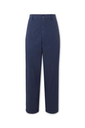 Barena Straight-Leg Garment-Dyed Cotton-Blend Suit Trousers