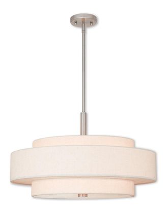 Livex Lighting Livex Meridian 5-Light Brushed Nickel Pendant