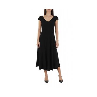 Emporio Armani D4Na 1F 2Nwaz 0999 Dress - Dames - Casual kleedjes - Zwart - 3XL - Leer - Kleedjes