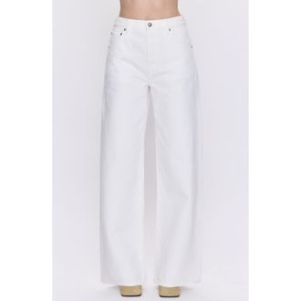Pistola Denim Tate High Waist Wide Leg Jeans in Paper White at Nordstrom Rack, Size 31Regular