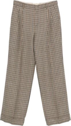 Valentino Garavani Plooibroek met pied-de-poule print - Beige