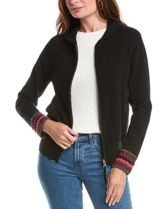 Johnny Was The Crochet Cuff Cashmere Hoodie