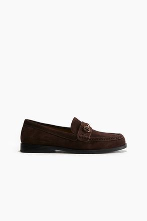 H&M Loafer aus Veloursleder - Brown