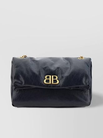 Balenciaga monaco small leather shoulder bag