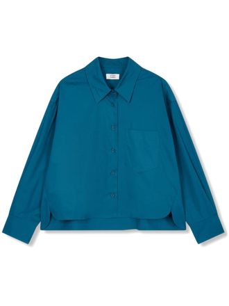 TOMBOY loose-fit cotton shirt - Blue
