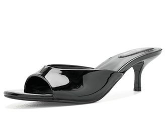 Bandolino Meegin Womens Dress Sandals Black Patent : 6.5 M, Faux Leather