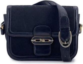Celine Pre-owned Cross Body Bags, female, Blue, Size: ONE SIZE Pre-owned Leather celine-bags