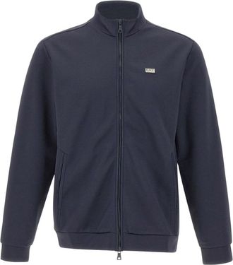 Emporio Armani Zip Sweatshirt - Heren - Vesten met rits - Blauw - XL - Polyester - Hoodies & sweatvesten