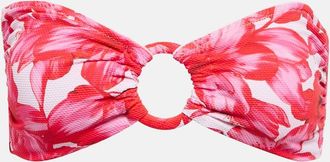 Alexandra Miro Carlotta printed bandeau bikini top