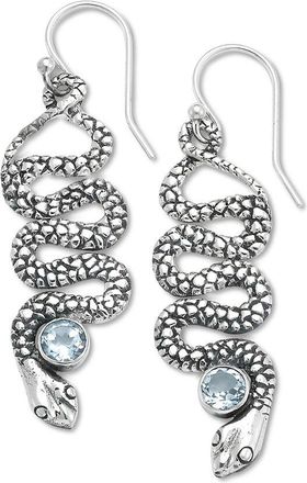 Samuel B. Silver 0.30 ct. tw. Blue Topaz Earrings