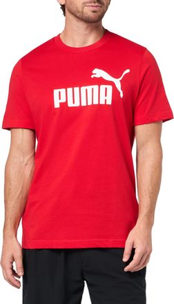 Puma Puma Mens Logo Camo Fill Tee (Available in Big and Tall Sizes), For All Time Red Big Logo Ah25, Large