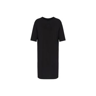 A|X Armani Exchange Short Dresses, female, Black, S, Black Knit Mini Dress