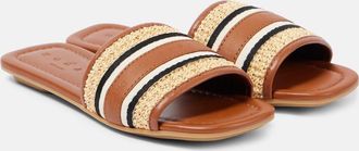 Hogan Sandali a righe con pelle
