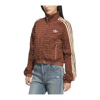 adidas Fitness, Dames, Bruin, M, Polyester, Smoked Track Top