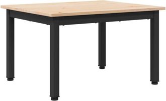 vidaXL Mesa De Caf&eacute; Natural 60 X 50 X 36 Cm Madera De Pino Macizo Vidaxl