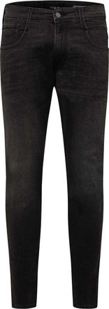 Replay Mens Anbass Slim-Fit Jeans in Grey Cotton - Size 34W/30L