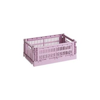 HAY Basket Colour Crate - Pink - Recycled polypropylene - Designer Hay Studio